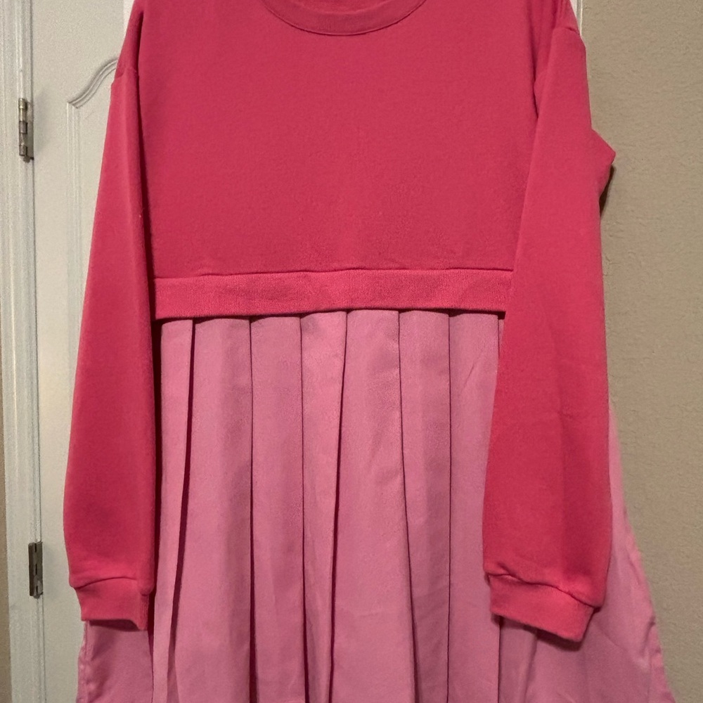 Pink Long Sleeve Dress